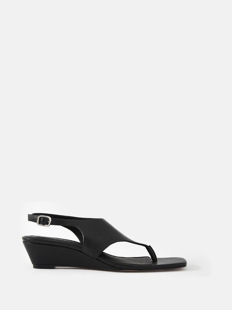 Mint Velvet Cyra Flip Flop Wedge Heels - Bild 1 von 4