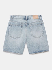 Mint Velvet Light Indigo Denim 100% Cotton Shorts - Imagen 4 de 4