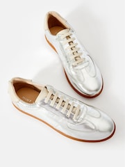 Mint Velvet Mia Leather Trainers - Image 3 of 4