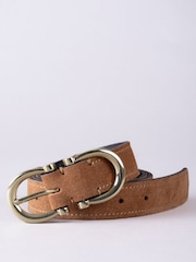 Tan - Lakeland Leather Bowness Ledergürtel mit Doppelschnalle - Bild 1 von 3