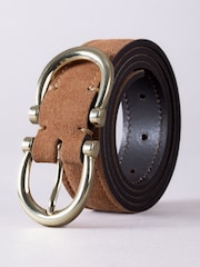 Tan - Lakeland Leather Bowness Ledergürtel mit Doppelschnalle - Bild 2 von 3