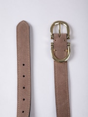 Hellbraun - Lakeland Leather Bowness Ledergürtel mit Doppelschnalle - Bild 3 von 3
