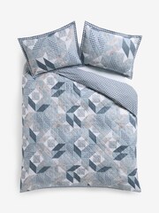 Quilted Patchwork 100% Cotton Duvet Cover and Pillowcase Set - صورة 5 من 5
