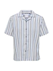 Only & Sons Cuban Collar Stripe Shirt - Изображение 4 из 5