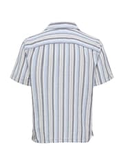 Only & Sons Cuban Collar Stripe Shirt - Изображение 5 из 5