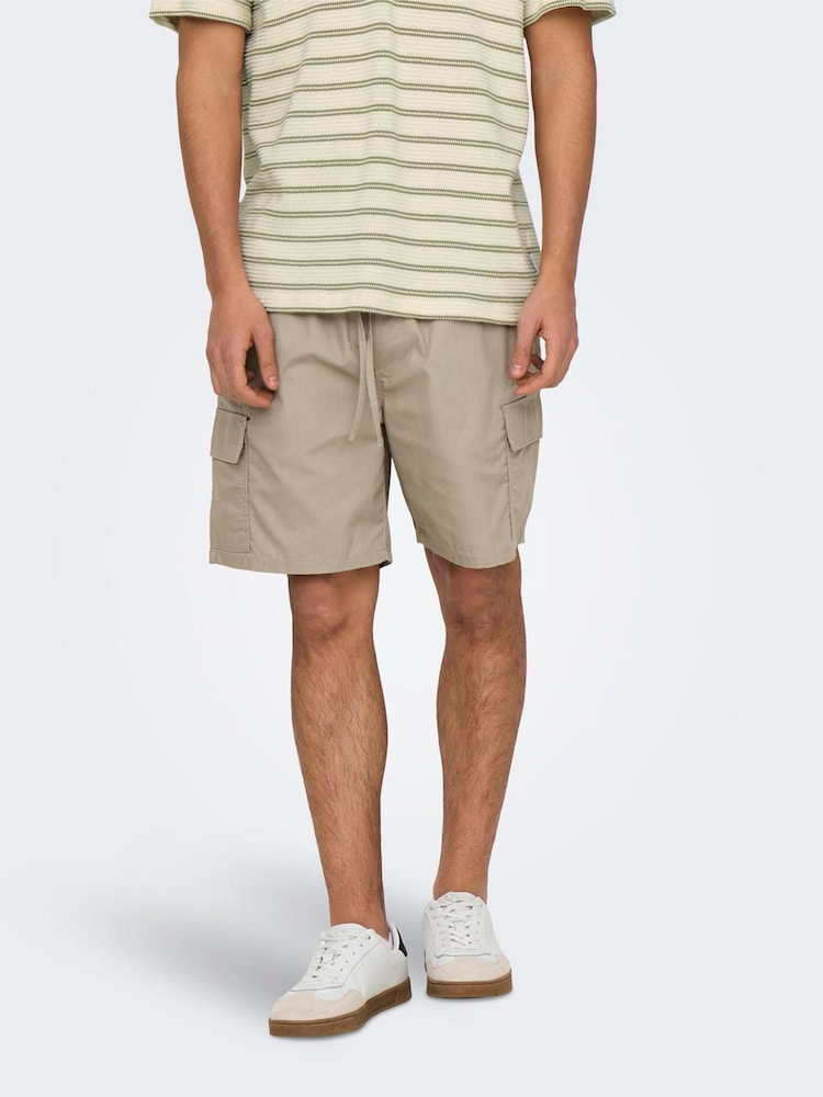 Only & Sons Black Chino Shorts 2 Pack - Image 4 of 5