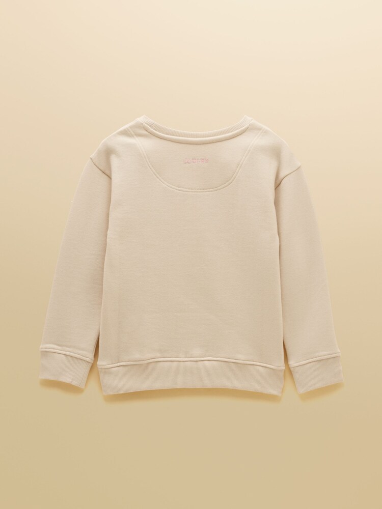 Joules Oatmeal Girls' Embroidered Sweatshirt - Image 2 of 5