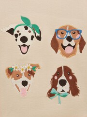 Joules Oatmeal Girls' Embroidered Sweatshirt - Image 4 of 5