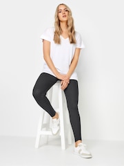 Long Tall Sally Grey Ribbed Leggings - Image 1 of 5