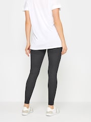 Long Tall Sally Grey Ribbed Leggings - Image 3 of 5