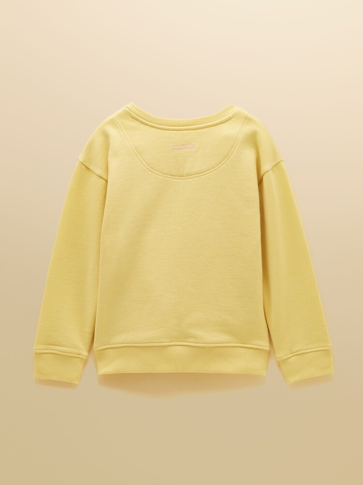 Joules Yellow Bunny Girls' Embroidered Sweatshirt - Image 2 of 5