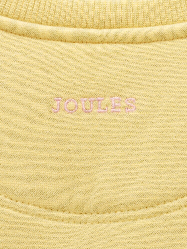 Joules Yellow Bunny Girls' Embroidered Sweatshirt - Image 5 of 5