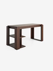 MADE.COM Dark Stained Oak Orin Desk - Image 4 of 5