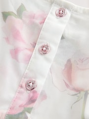 Baker by Ted Baker Pink Ruffle Mesh Floral Printed Dress - Image 11 of 11