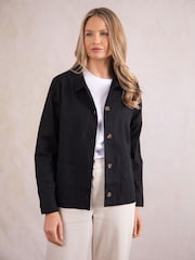Lakeland Clothing Hannah Blend Black Shacket - Image 3 of 7