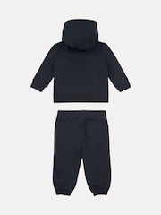 New Balance Black Kids Full Zip Hoodie 100% Cotton Short & T-Shirt Set - Image 2 of 3