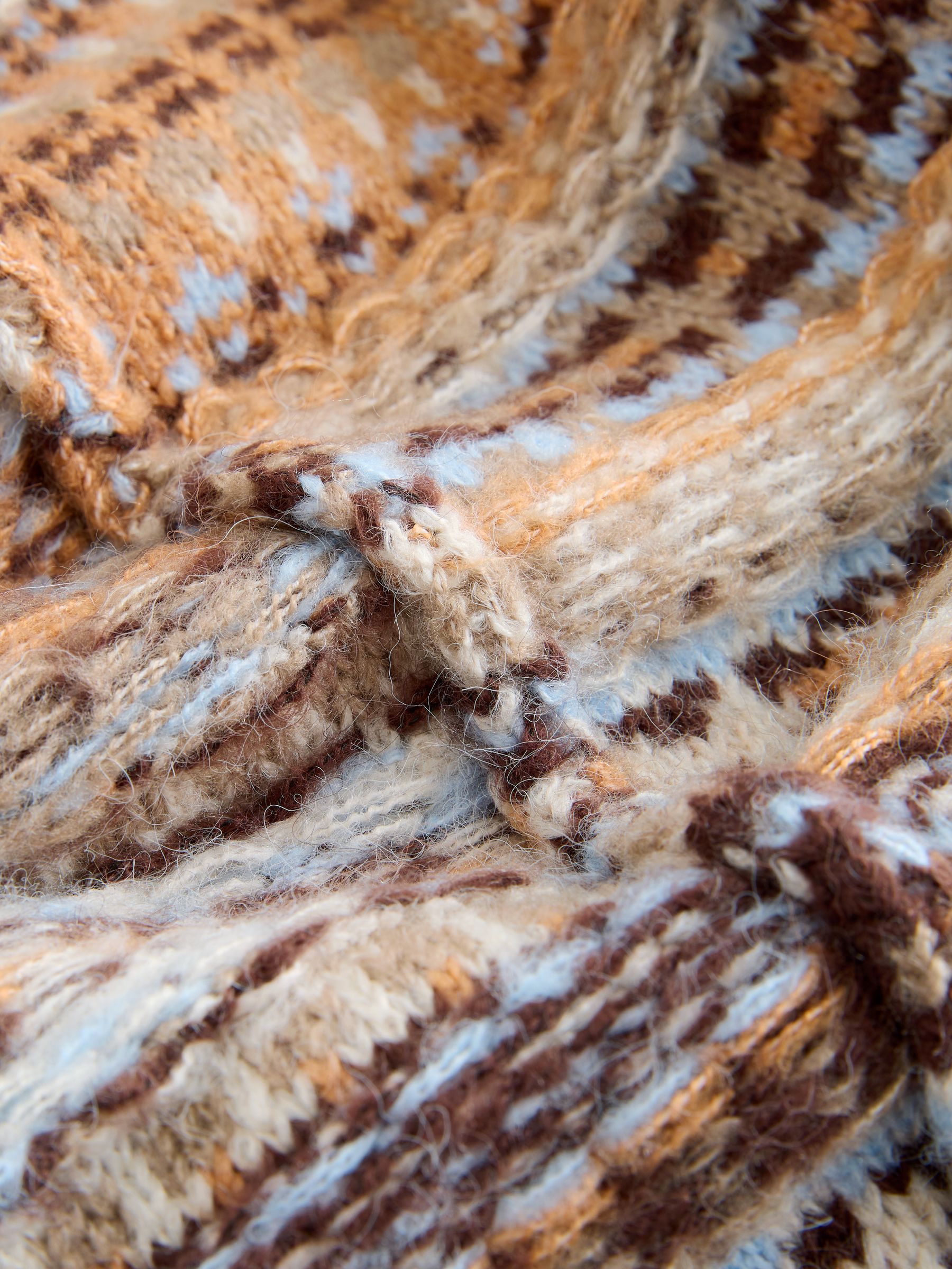 Next：日本 マルチ ニュートラル - スタンドネック フェアアイル柄