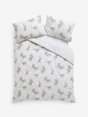 2 Pack Green/Natural Jungle 100% Cotton Duvet Cover and Pillowcase Set - Image 7 of 7