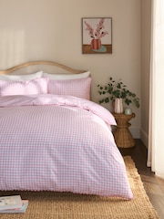 Σετ παπλωματοθήκης και μαξιλαροθήκης διπλής όψης Gingham - Εικόνα 2 από 4