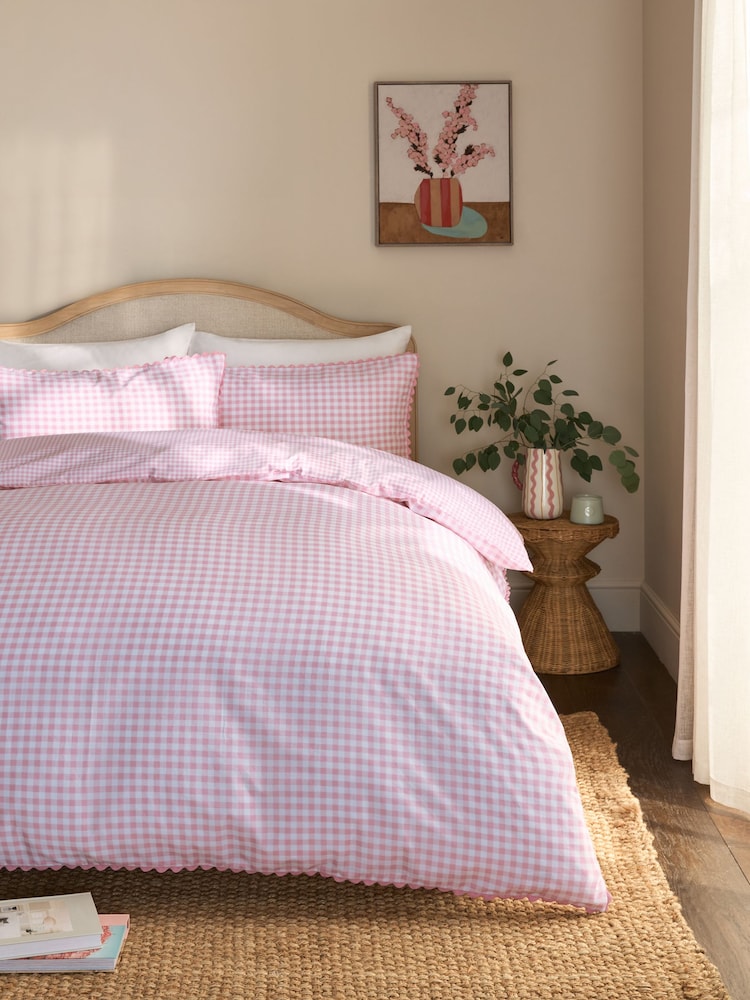 Σετ παπλωματοθήκης και μαξιλαροθήκης διπλής όψης Gingham - Εικόνα 2 από 4 Σετ παπλωματοθήκης και μαξιλαροθήκης διπλής όψης Gingham - Εικόνα 2 από 4