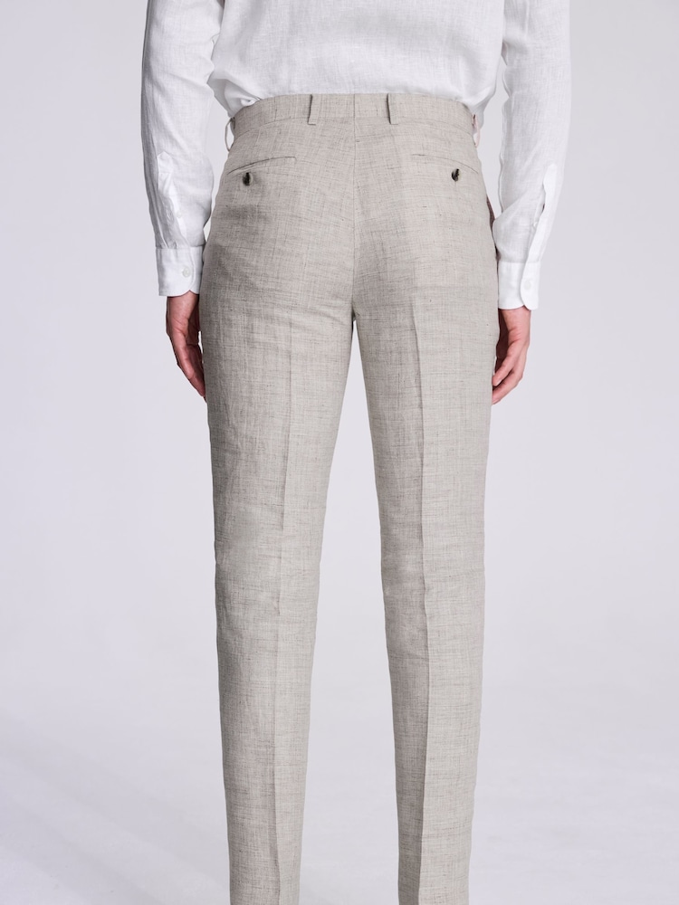 MOSS Natural Tailored Fit Trousers - Image 2 of 3