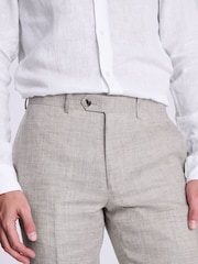 MOSS Natural Tailored Fit Trousers - Image 3 of 3