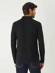 BOSS Black Plisy Tipped Collar Regular Fit Polo Shirt - Image 2 of 4