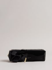 Ted Baker Black Nikara Knot Bow Brush Case - Image 1 of 3