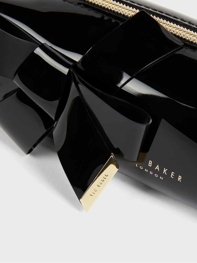 Ted Baker Black Nikara Knot Bow Brush Case - Image 3 of 3