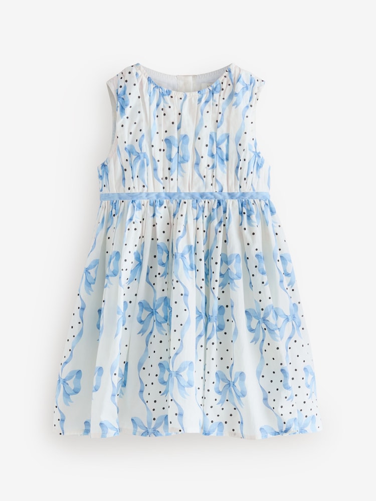 Buy Cath Kidston Blue Bow Print Party Dress (3mths-8yrs) from Next USA