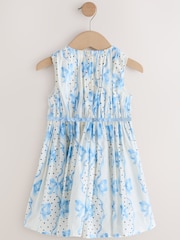 Cath Kidston Blue Bow Print Party Dress (3mths-8yrs) - Image 6 of 8
