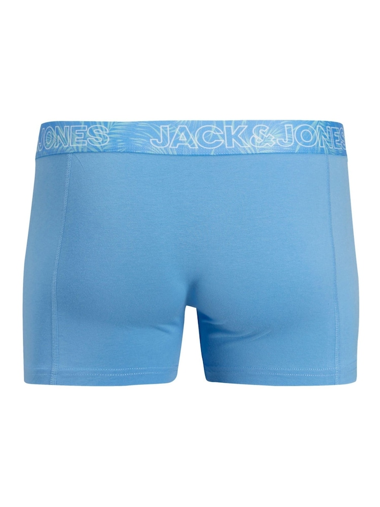 JACK & JONES Blue Boxers 3 Pack - Image 3 of 7