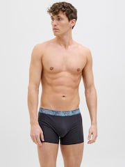 JACK & JONES Blue Boxers 3 Pack - Image 5 of 7