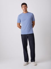 Azul - Camiseta de corte estándar con logo de BOSS - Imagen 2 de 5