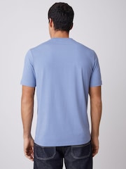 Azul - Camiseta de corte estándar con logo de BOSS - Imagen 3 de 5