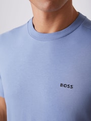 Azul - Camiseta de corte estándar con logo de BOSS - Imagen 4 de 5