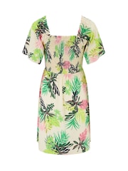 Blanco - Pour Moi Angel Sleeve Shirred Bodice Woven Dress - Imagen 4 de 4