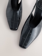 Black Eel - Koničasti čevlji z visoko peto in paščkom čez peto Forever Comfort® - Slika 4 iz 5