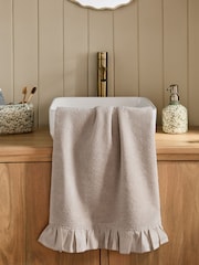 Natural Frill Towel - Image 2 of 4