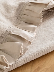 Natural Frill Towel - Image 4 of 4
