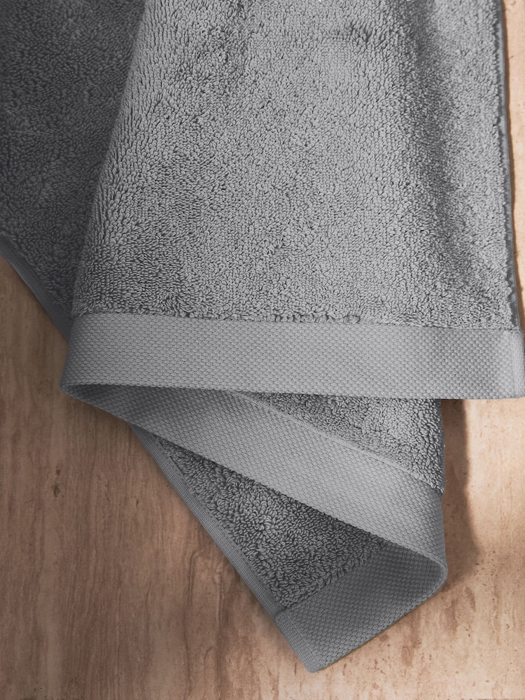Grey Luxury Spa Collection Luxe Towel - Image 2 of 4
