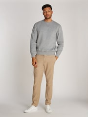 Tommy Hilfiger Grey Fleece Crew Neck Sweatshirt - Image 2 of 6