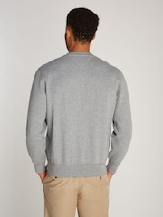 Tommy Hilfiger Grey Fleece Crew Neck Sweatshirt - Image 3 of 6