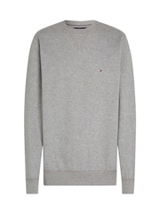 Tommy Hilfiger Grey Fleece Crew Neck Sweatshirt - Image 5 of 6
