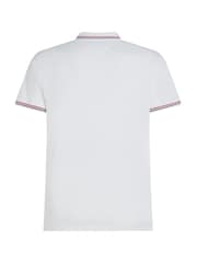 Tommy Hilfiger White Slim Fit Tipped Polo Shirt - Image 6 of 6