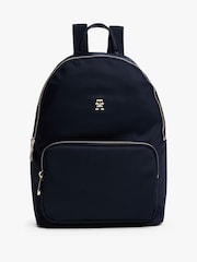 Tommy Hilfiger Blue Emblem Plaque Backpack - Image 1 of 5