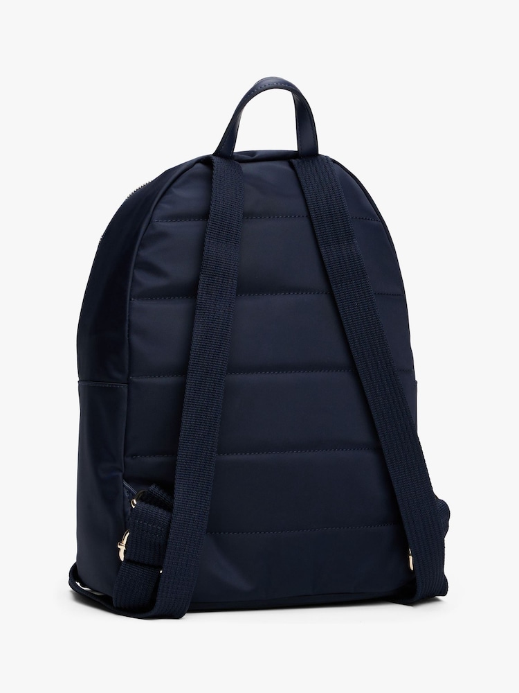 Tommy Hilfiger Blue Emblem Plaque Backpack - Image 2 of 5