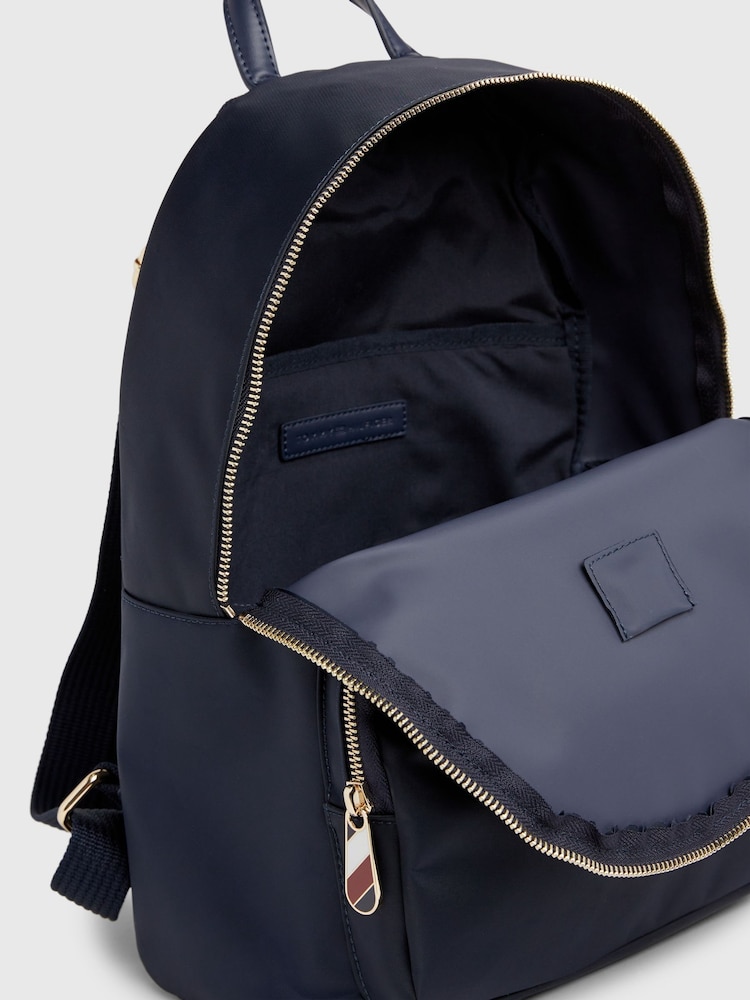 Tommy Hilfiger Blue and Gold Monogram Backpack Amazon.com | Tommy Hilfiger Amelia II Medium Dome Backpack  main image 4