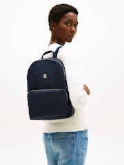 Tommy Hilfiger Blue Emblem Plaque Backpack - Image 4 of 5