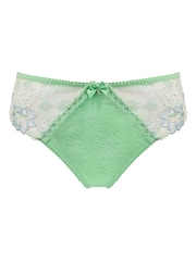Pour Moi Green Knickers Sofia Embroidered Lace Knickers - Image 3 of 4